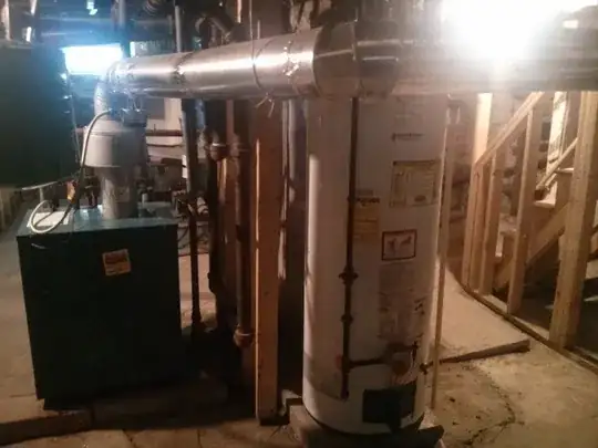 start of exhaust pipe