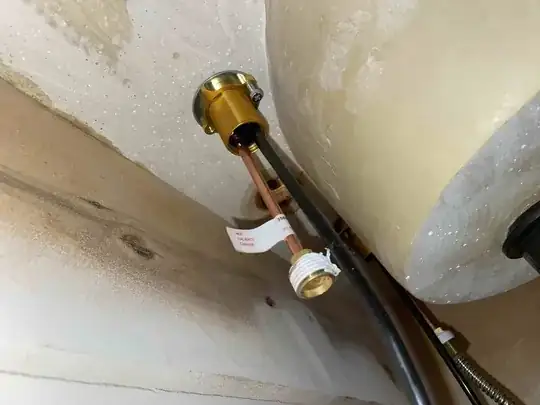 faucet connection under sink