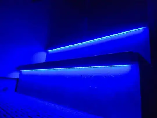 Bottom View Of Both Steps In The Dark