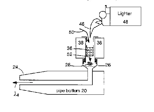 A passive-convection "vaporization pipe" with flame filter 