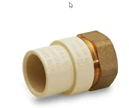Copper-to-CPVC transition fitting