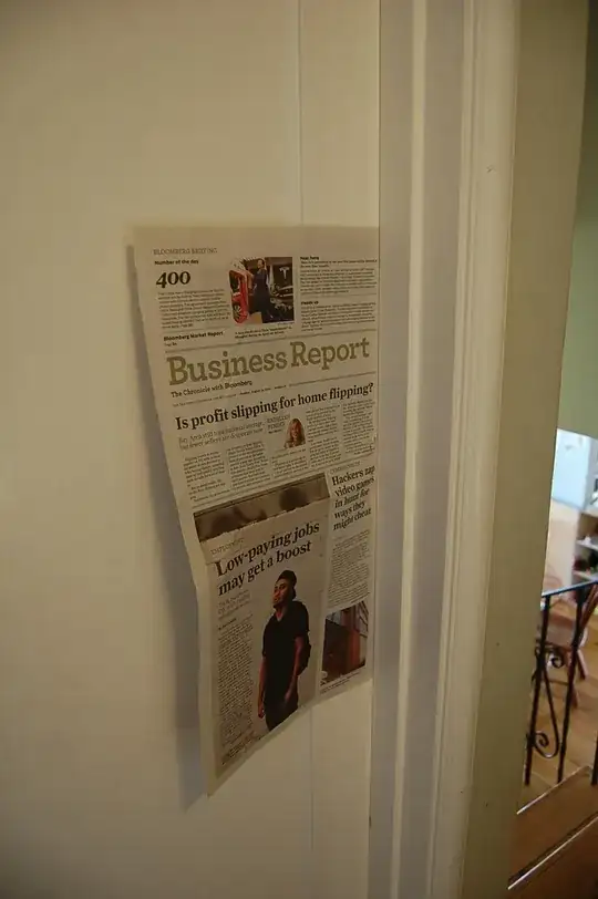door so tight it holds up a newspaper