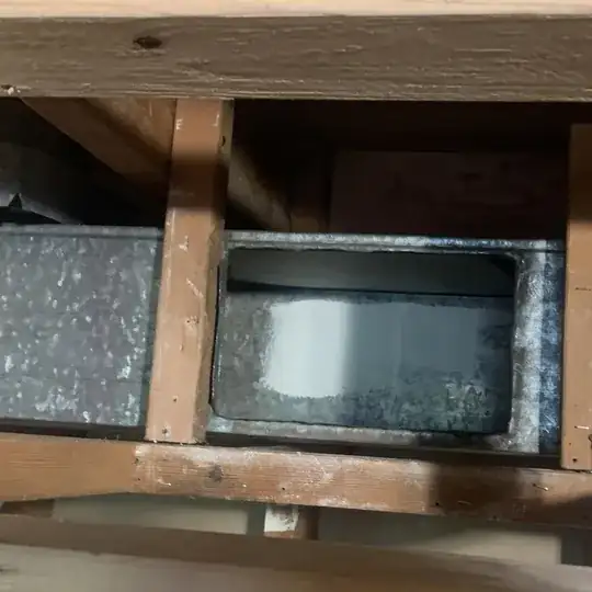 Rough opening of the main duct