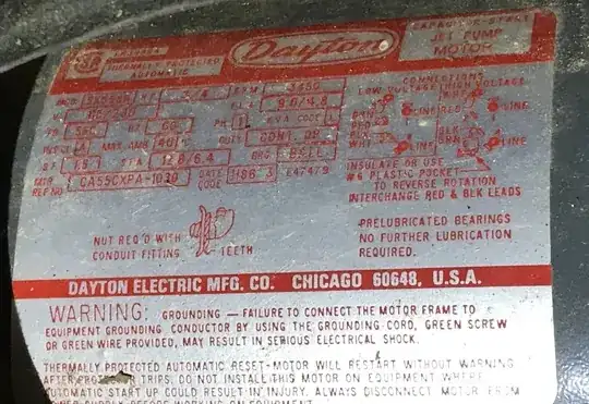 dayton pump faceplate