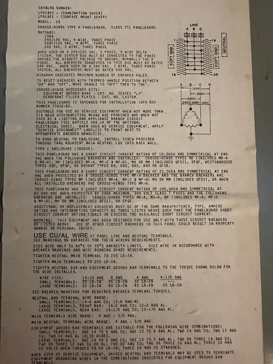 three-phase panel diagram