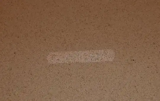 Battery acid damage, dry