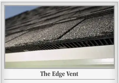 Shingle-over edge vent