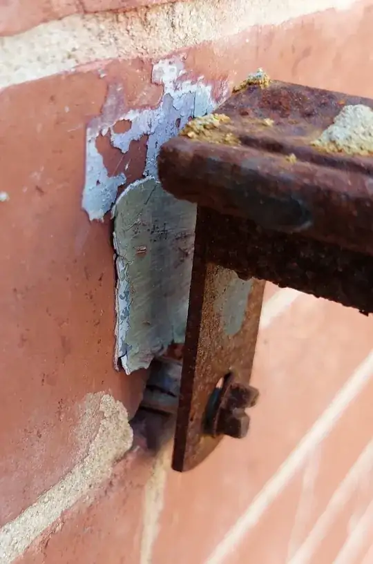 handrail anchor pulling out of mortar