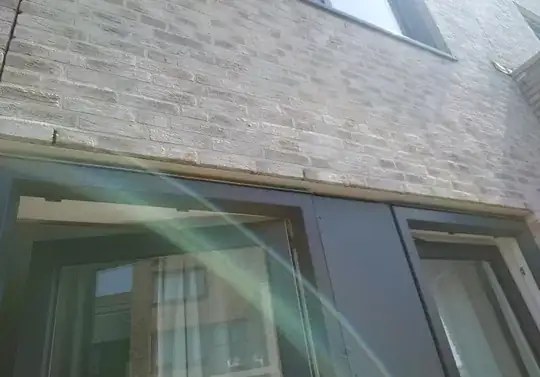 Image of the wall above my balcony