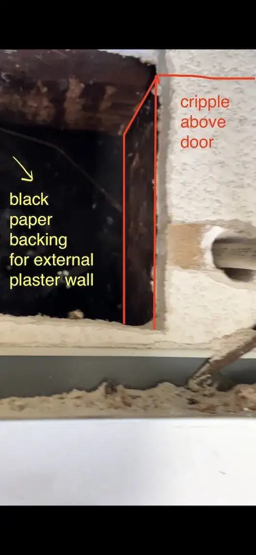 picture of short stud above door