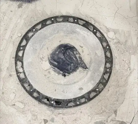 the original drain flange