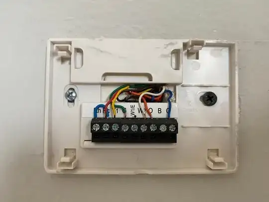 wiring of old thermostat