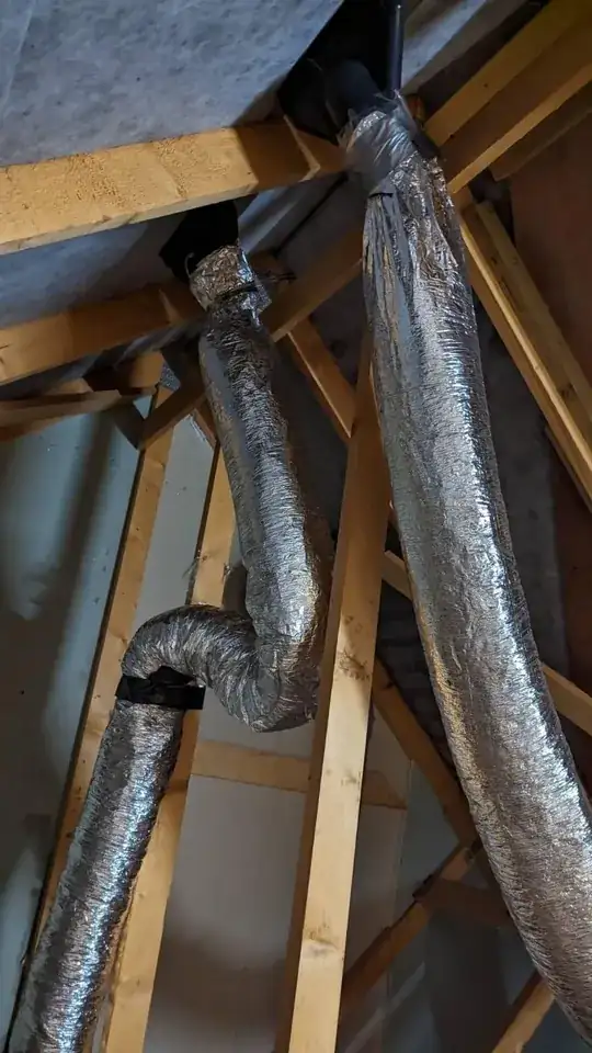 Another image of ducting in a loft