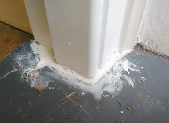 Messy door frame