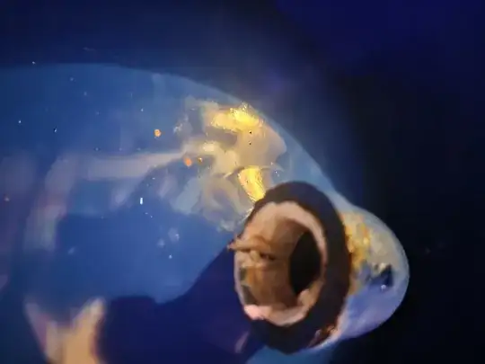 tank with broken pipe end