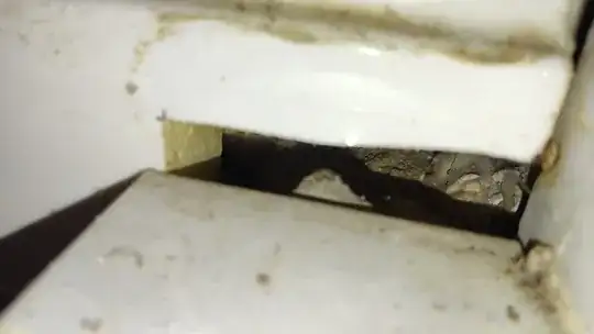 side view from another side (right) showing some mortar inside another view