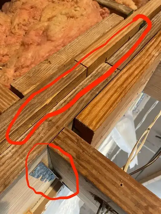 floor joist hanger and separation