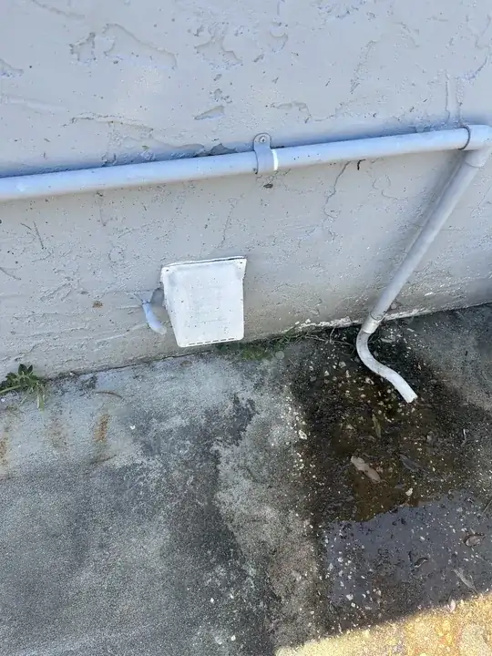 close up of drain