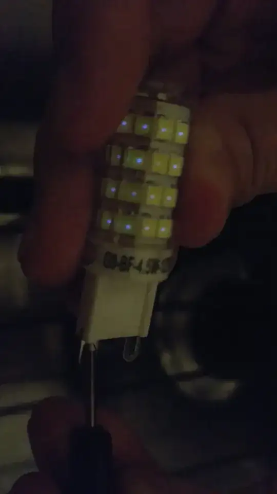 One leg connected, but partially ON