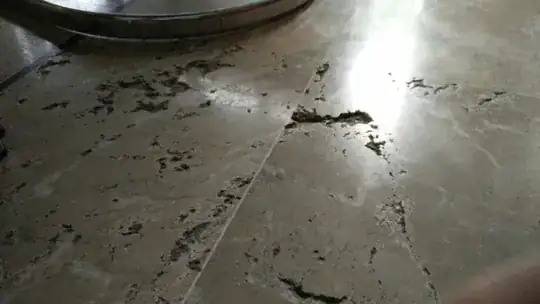 marble floor corrosion
