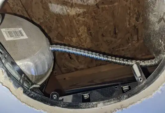 unscrewed the enclosure, wire from the top of the enclosure to the electrical box