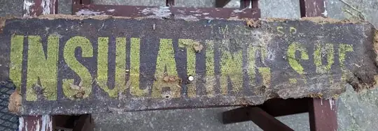 Picture of partial sheet reading INSULATING SHE