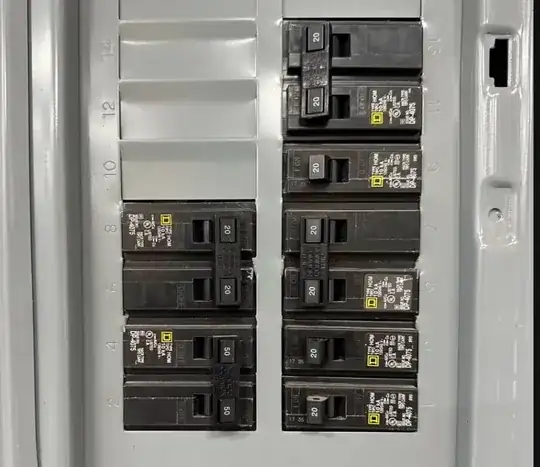 Shop Subpanel breakers