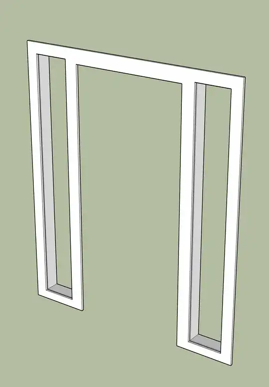 isolated rendering of the casing work I expect to build