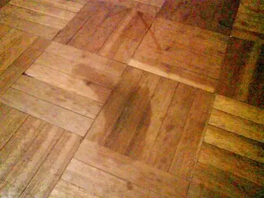 Stained floor