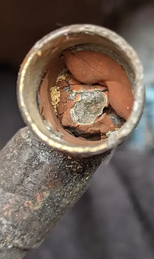 My image of nearly plugged joint