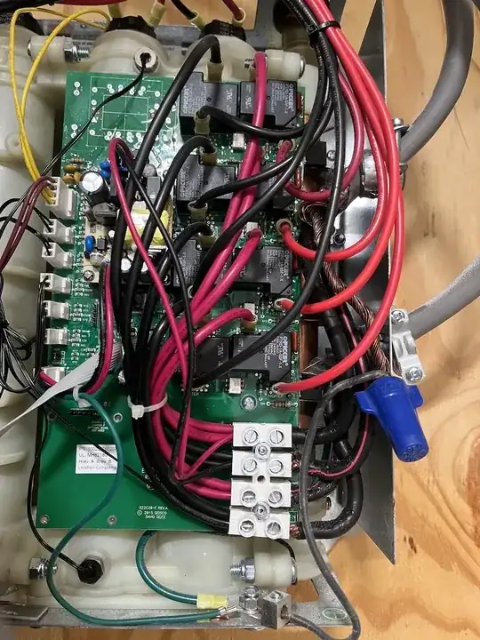 view of tankless with cover removed