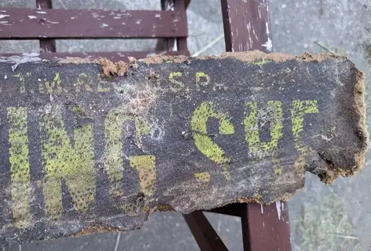 Zoomed in photo of sheet