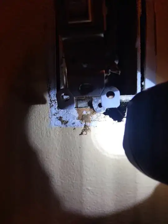 Below light switch box