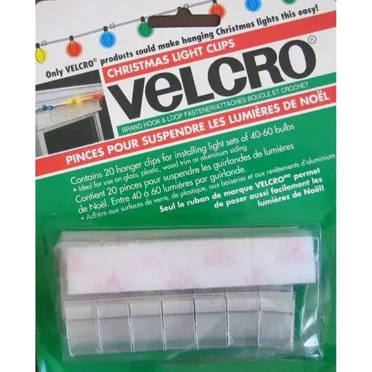 Pack of Velcro Christmas lights
