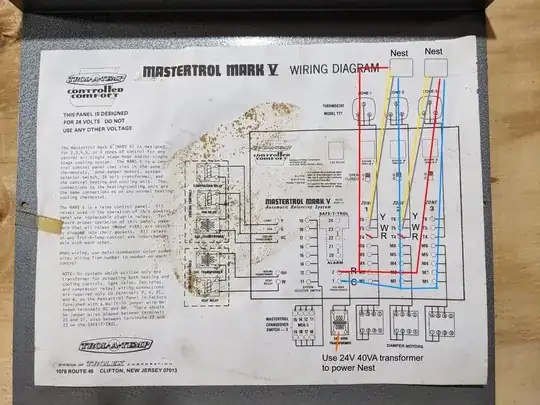 Mastertrol Mark V Schematic for Nest install