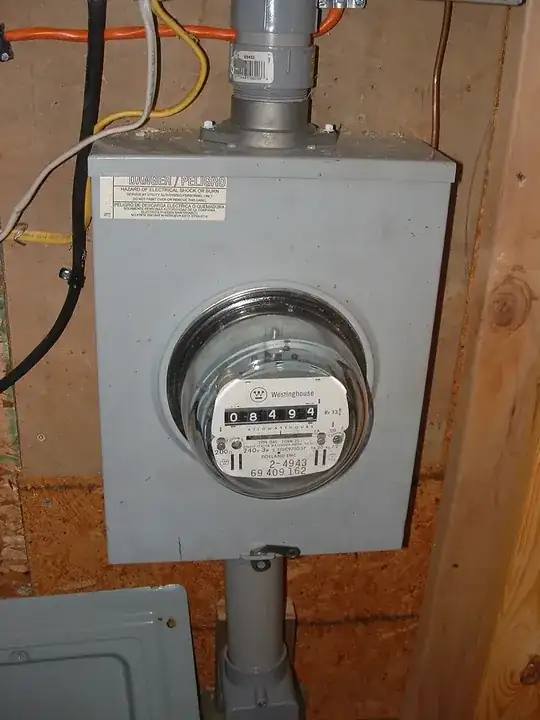Outside meter base