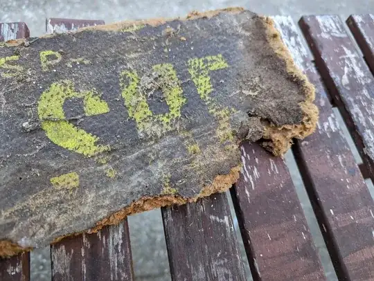 Zoomed in photo of sheet