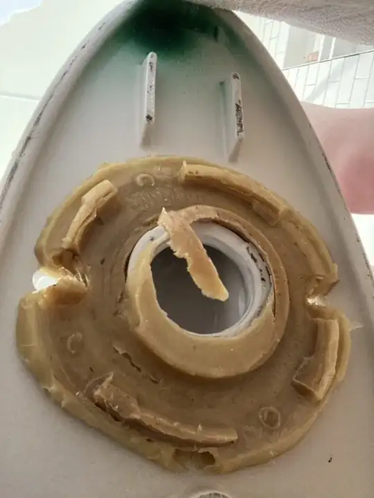 Wax ring after I pulled the toilet.