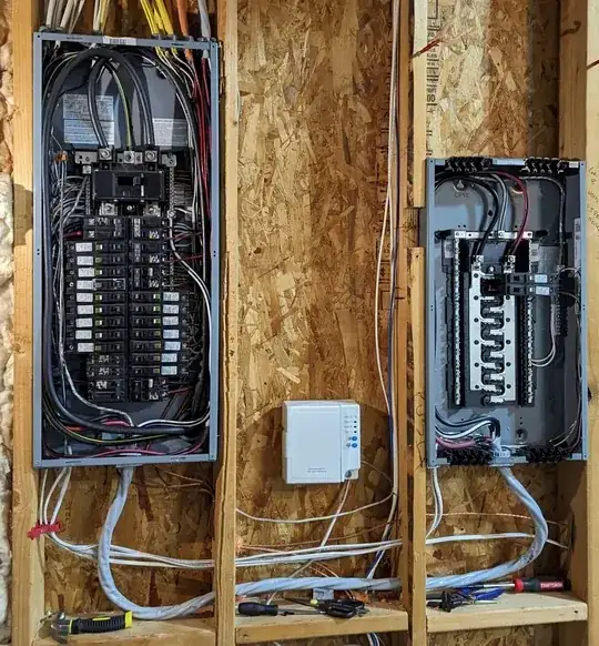 photograph of subpanel