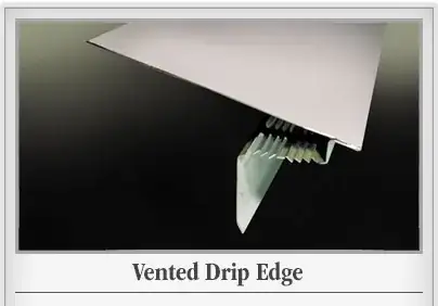 Vented drip edge