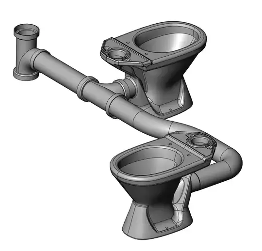 Horizontal waste pipe