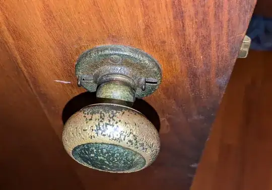 old privacy door knob