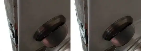 composite image of lock