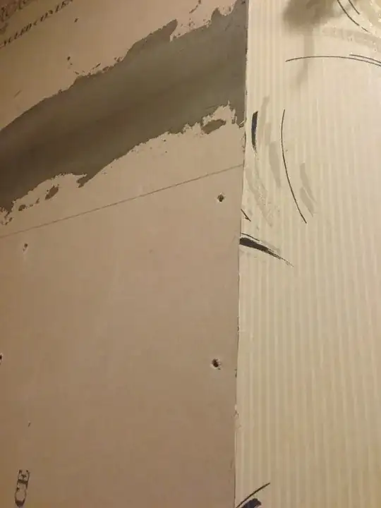 backerboard and drywall meet