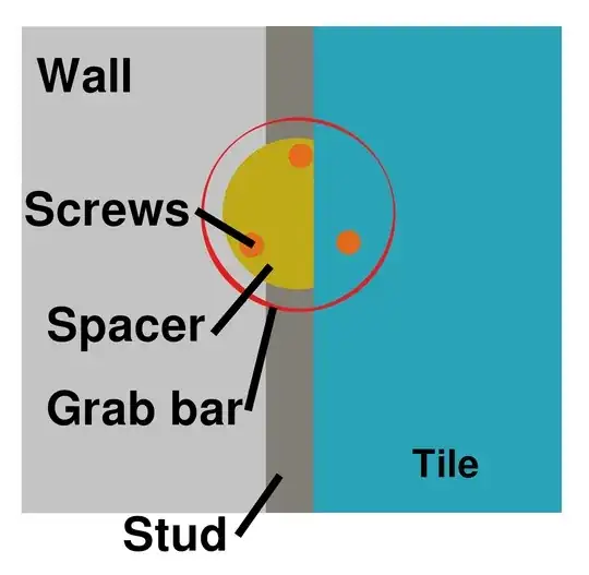 Sketch of front view spacer idea