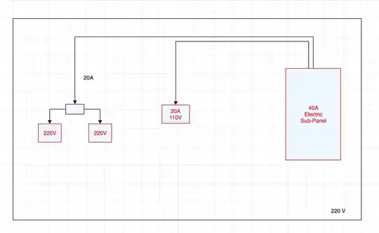 2 receptacles separated by a junction box and separately placed