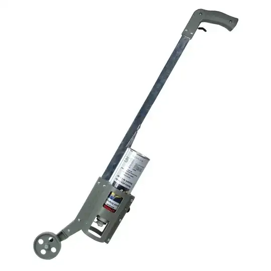 Single-wheeled striping wand