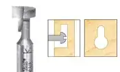 Picture of keyhole bit and keyholes