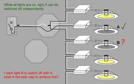 select lights in a circuit turned off by second switch