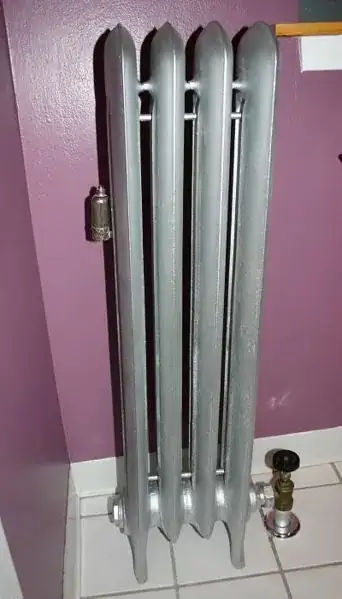 radiator with valve on side